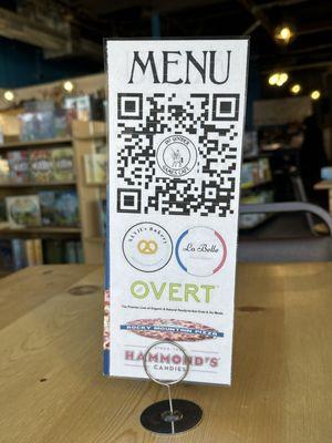 QR code menu