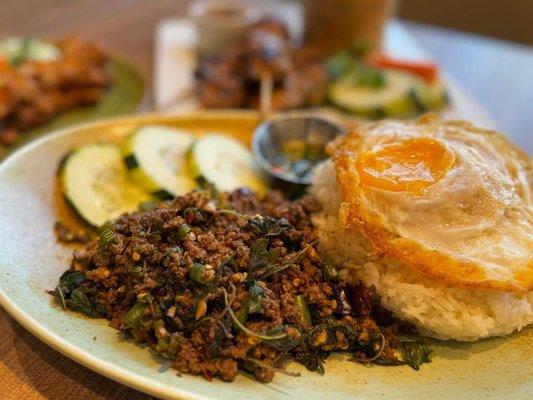 Holy Basil Rice with Fried Egg