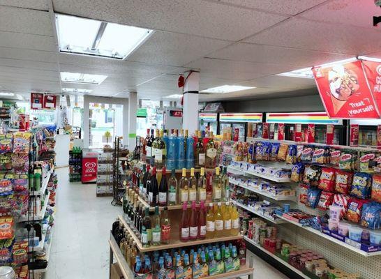 Beer wine selection.