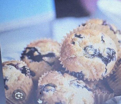 Chocolate chip blueberry muffins