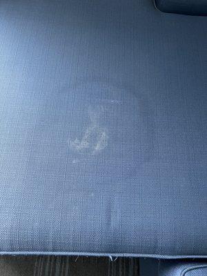 Couch stained it appears to be bodily fluids