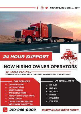 Rapid Rojas Trucking & Dispatch