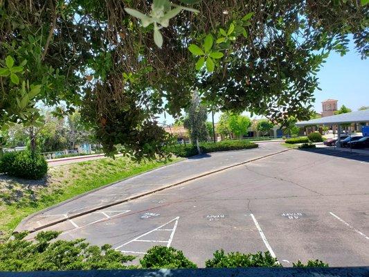 Working on parking lot too