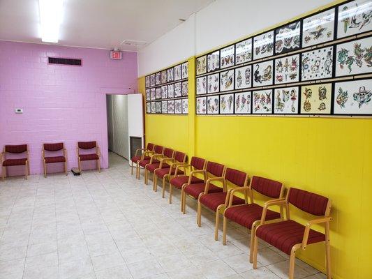 Interior of the shop.