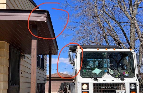 Damaged Fascia from company driver