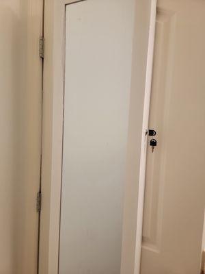 Jewelry cabinet with lock popped broken & stolen Jewelry