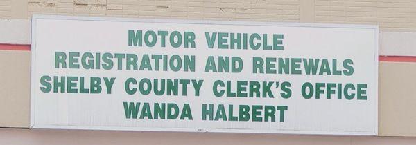 sign posted above entrance