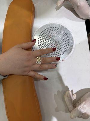 Xmas nail , my wife love you gals as do i mani pedi are outstanding