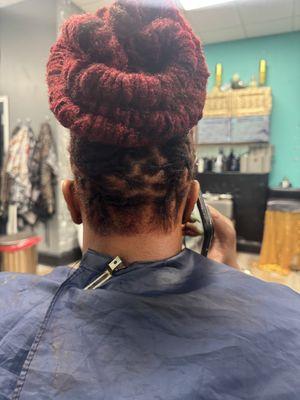 Barrel updo.