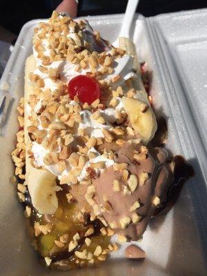 Small banana split