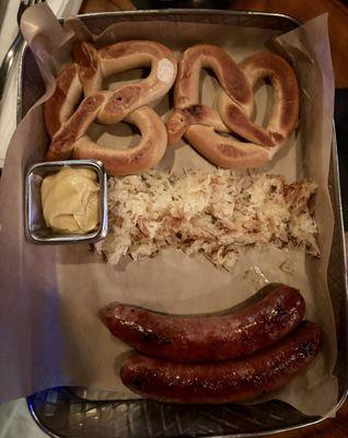 German sausage platter