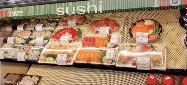 Love the sushi section here! Made fresh daily and you can request any special rolls!