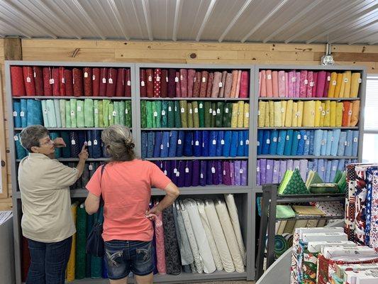 Wall of 108" fabric & there is more!