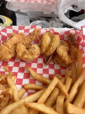 I got an 8 piece shrimp. I forgot to take the picture till I was half way done.