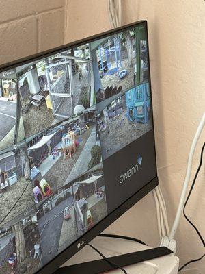 Hassan made sure all my cameras were nicely installed and working on my screen and phone.