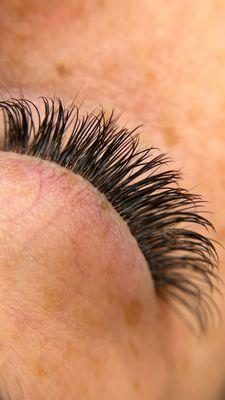 Classic lash extensions- individually placed for healthy growing natural lashes