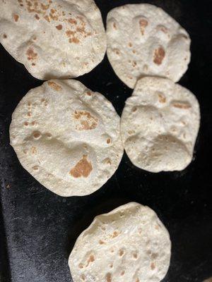 Homemade tortillas