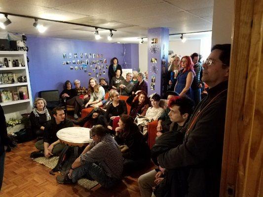 Fringe fest performance in the salon!