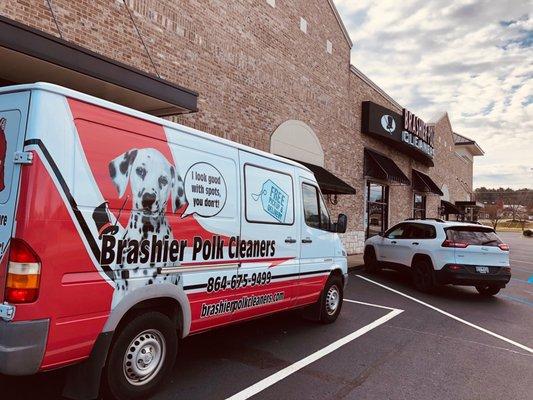 Main Dry Cleaning and Laundry Plant Free Pickup and Delivery Van