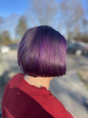 Purple highlights