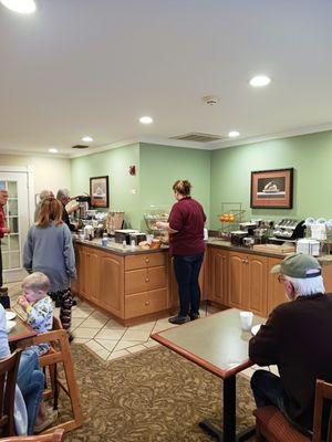 Complimentary breakfast.