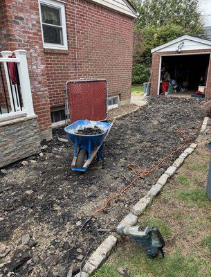 before- pavers