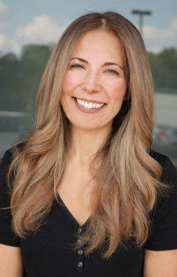 Blended blonde with grey blending