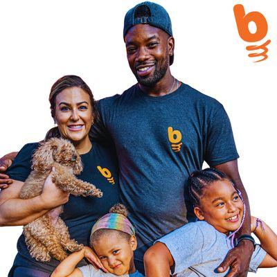 Bounce is run by husband and wife team, Louisa & Coach Ace. They're parents to two beautiful daughters and the Bounce mascot, Chewy!