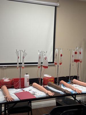 Practice on the mannequins first before practicing on classmates