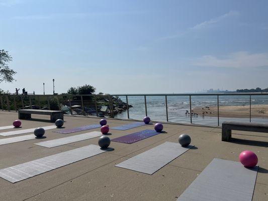 Lakefront workout
