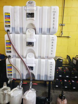 We offer conventional, synthetic blend and full synthetic motor oil.