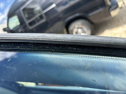 Tough to see in angle of photo but you can actually see through the gaps left