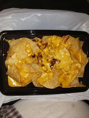 Nachos with Chicken added.
