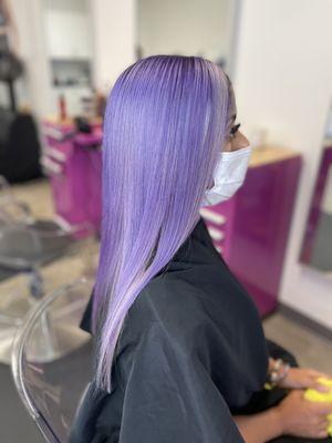 Did you say custom Color !! We gotcha !! Come check us out !! Purple hue me done by color expert : @beautybyaki