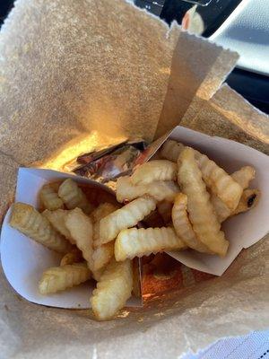 Fries and chicken sandwiches