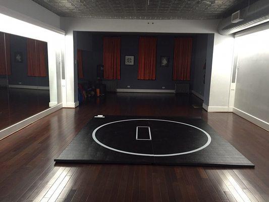 Ample space and mats for our Monday classes.