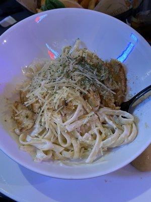 Chicken fettuccine Alfredo