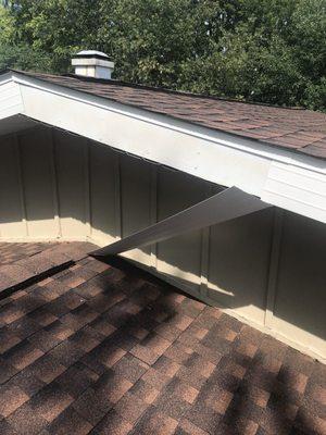 Fascia that fell off after install.