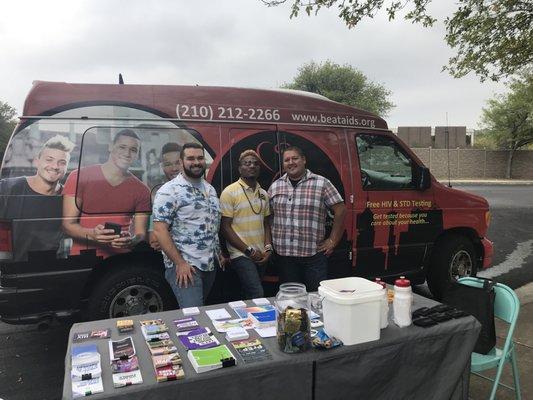 Some of the friendly folks over at BEAT AIDS