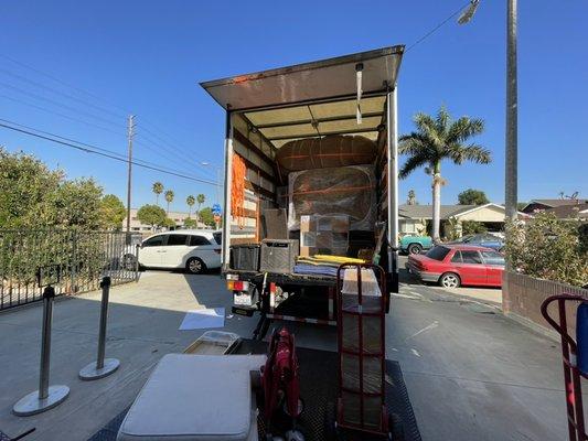 Fully loaded truck with liftgate