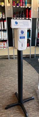 Hand sanitizer provided