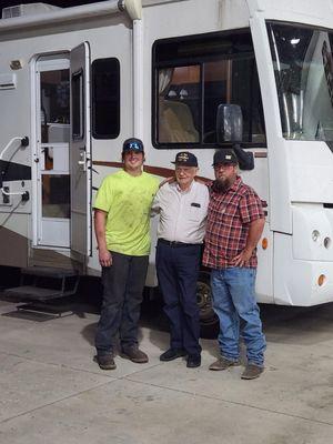 Proudly helped a 97 year old WWII vet in getting his RV on the road.