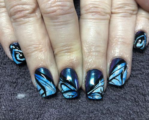 Dip nails design by John