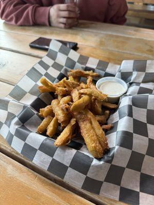 Fried pickles fries