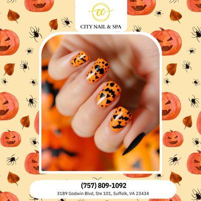 Halloween art is where creepy meets cute. Let your nails steal the show. Schedule today