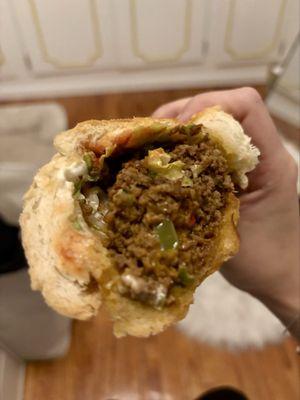 Chopped Cheese on Hero.