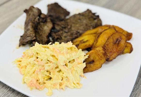 4/24 carne asada, plantains, salad ... meh