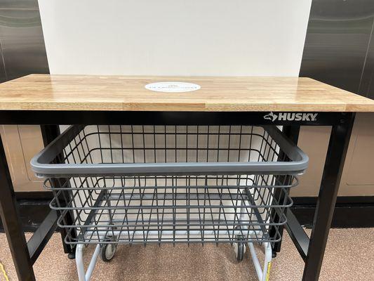 We have plenty of new laundry carts and folding tables available for your convenience!