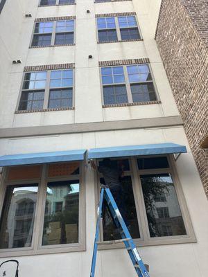 Trabajo terminado tinte de ventanas residencial