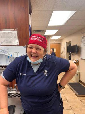 Dr. Totten excitedly talks about opening her own practice.